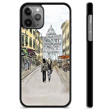 iPhone 11 Pro Max Beschermende Cover - Italië Straat