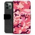 iPhone 11 Pro Premium Portemonnee Hoesje - Roze Camouflage