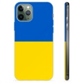 iPhone 11 Pro TPU Hoesje Oekraïense Vlag - Geel en Lichtblauw