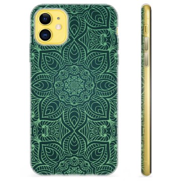 iPhone 11 TPU-hoesje - Groene Mandala