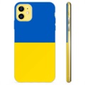 iPhone 11 TPU Hoesje Oekraïense Vlag - Geel en Lichtblauw