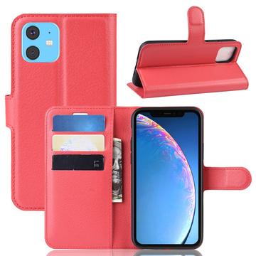 iPhone 11 Wallet Case met Magnetische Sluiting - Rood