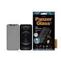 iPhone 12/12 Pro PanzerGlass Geval Vriendelijk CamSlider Privacy Glazen Screenprotector - Zwarte Rand