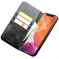 Qialino Classic iPhone 12/12 Pro Wallet Leren Hoesje