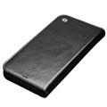 Qialino Classic iPhone 12/12 Pro Wallet Leren Hoesje - Zwart