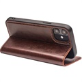 Qialino Classic iPhone 12/12 Pro Wallet Leren Hoesje - Bruin