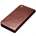 Qialino Classic iPhone 12/12 Pro Wallet Leren Hoesje - Bruin