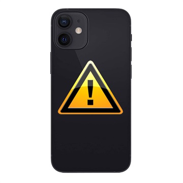 iPhone 12 Batterij Cover Reparatie - incl. frame - Zwart