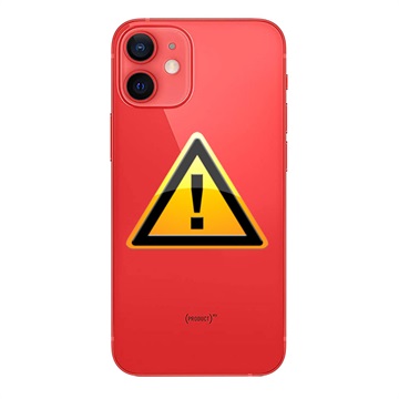 iPhone 12 Batterij Cover Reparatie - incl. frame - Rood