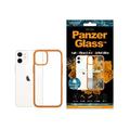 iPhone 12 Mini PanzerGlass ClearCase Antibacterial Case - Orange / Clear