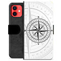 iPhone 12 mini Premium Portemonnee Hoesje - Kompas