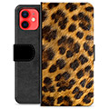 iPhone 12 mini Premium Portemonnee Hoesje - Luipaard