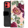 iPhone 12 mini Premium Wallet Case - Romantische bloemen