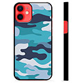 Beschermhoes voor iPhone 12 mini - Blauw Camouflage