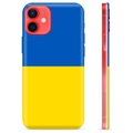 iPhone 12 mini TPU Hoesje Oekraïense Vlag - Geel en Lichtblauw