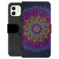 iPhone 12 Premium Wallet Case - Kleurrijke Mandala