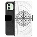 iPhone 12 Premium Portemonnee Hoesje - Kompas