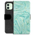 iPhone 12 Premium Wallet Case - Groen Mint