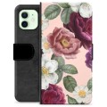 iPhone 12 Premium Wallet Case - Romantische Bloemen