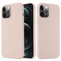 iPhone 12/12 Pro Liquid Siliconen Hoesje - MagSafe Compatibel - Roze