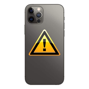 iPhone 12 Pro Max Batterij Cover Reparatie - incl. frame - Zwart