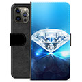 iPhone 12 Pro Max Premium Portemonnee Hoesje - Diamant