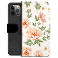 iPhone 12 Pro Max Premium Wallet Hoesje - Bloemen
