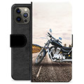 iPhone 12 Pro Max Premium Portemonnee Hoesje - Motorfiets