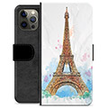 iPhone 12 Pro Max Premium Portemonnee Hoesje - Parijs
