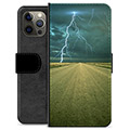 iPhone 12 Pro Max Premium Portemonnee Hoesje - Storm