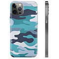 iPhone 12 Pro Max TPU Hoesje - Blauw Camouflage
