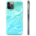 iPhone 12 Pro Max TPU Case - Blauw Marmer