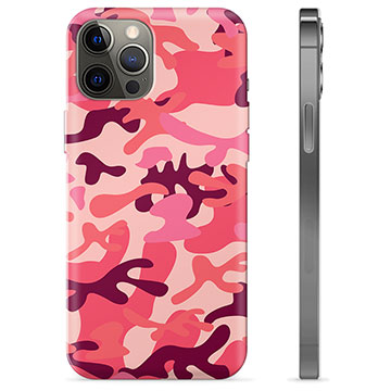 iPhone 12 Pro Max TPU Hoesje - Roze Camouflage
