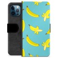 iPhone 12 Pro Premium Portemonnee Hoesje - Bananen