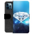iPhone 12 Pro Premium Portemonnee Hoesje - Diamant