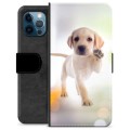 iPhone 12 Pro Premium Portemonnee Hoesje - Hond
