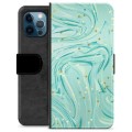 iPhone 12 Pro Premium Wallet Case - Groen Mint