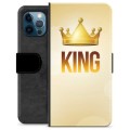 iPhone 12 Pro Premium Portemonnee Hoesje - Koning