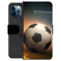 iPhone 12 Pro Premium Portemonnee Hoesje - Voetbal