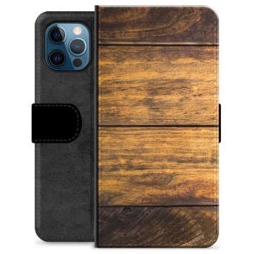 iPhone 12 Pro Premium Wallet Case - Hout