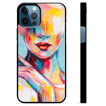 iPhone 12 Pro Beschermende Cover - Abstract Portret