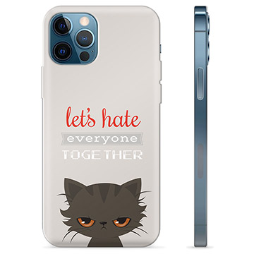 iPhone 12 Pro TPU-hoesje - Angry Cat
