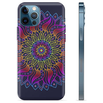 iPhone 12 Pro TPU-hoesje - Kleurrijke mandala