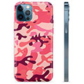 iPhone 12 Pro TPU Hoesje - Roze Camouflage