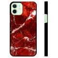 iPhone 12 Beschermende Cover - Rode Marmer