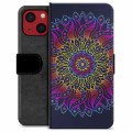 iPhone 13 Mini Premium Wallet Case - Kleurrijke Mandala