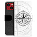 iPhone 13 Mini Premium Portemonnee Hoesje - Kompas