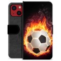 iPhone 13 Mini Premium Wallet Case - Football Flame