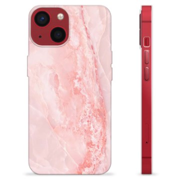 iPhone 13 Mini TPU-hoesje - Roze Marmer