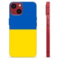 iPhone 13 Mini TPU Hoesje Oekraïense Vlag - Geel en Lichtblauw
